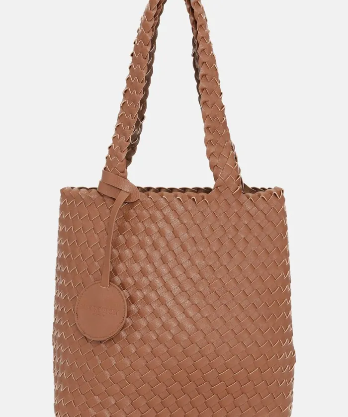 Tote Bag 8211 Burnt Caramel Metallic Brown Accessories Ilse Jacobsen Bags
