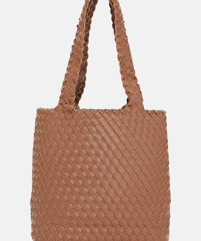 Tote Bag 8211 Burnt Caramel Metallic Brown Accessories Ilse Jacobsen Bags