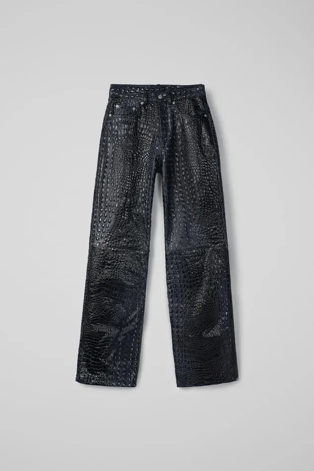 TrousersandShorts Women Camper Leather Pants Dark Gray Leather Trousers TrousersandShorts Women Camper Leather Pants Dark Gray Leather Trousers
