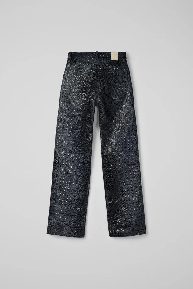 TrousersandShorts Women Camper Leather Pants Dark Gray Leather Trousers TrousersandShorts Women Camper Leather Pants Dark Gray Leather Trousers