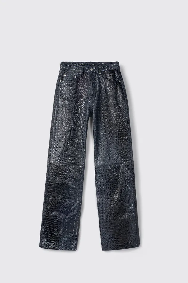 TrousersandShorts Women Camper Leather Pants Dark Gray Leather Trousers TrousersandShorts Women Camper Leather Pants Dark Gray Leather Trousers