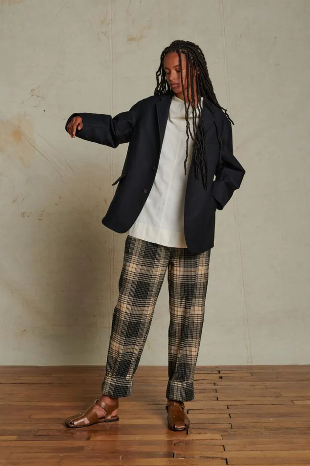 Trousers Women Soeur ANDREAS TROUSERS Blackoffwhite