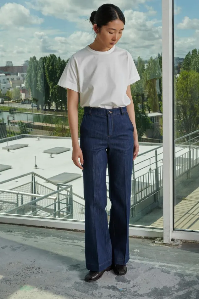 Trousers Women Soeur CALIFORNIE JEANS Raw Denim