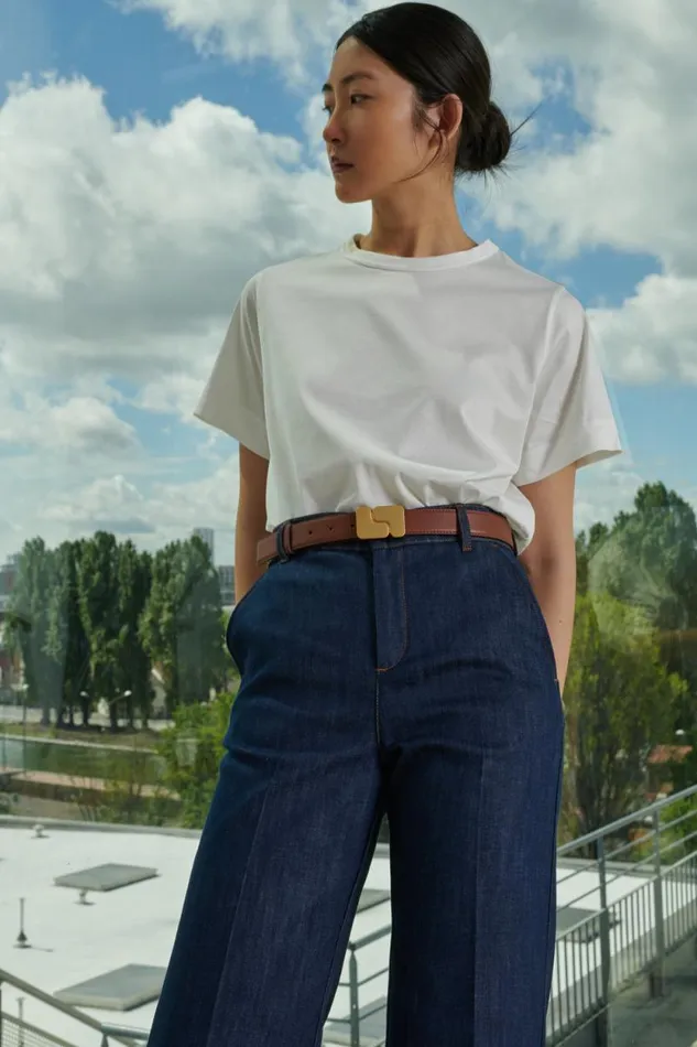 Trousers Women Soeur CALIFORNIE JEANS Raw Denim