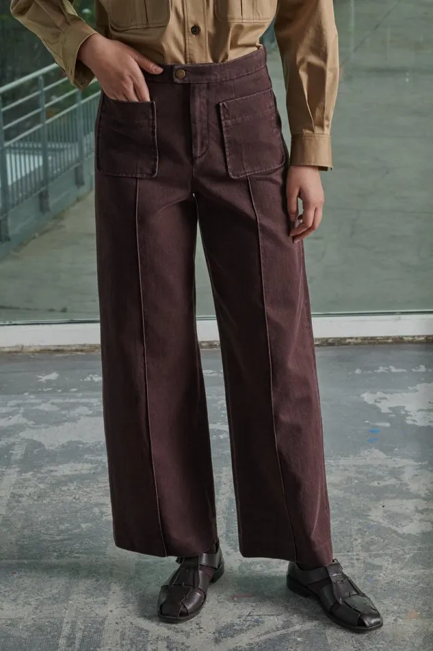 Trousers Women Soeur HARRY TROUSERS Plum