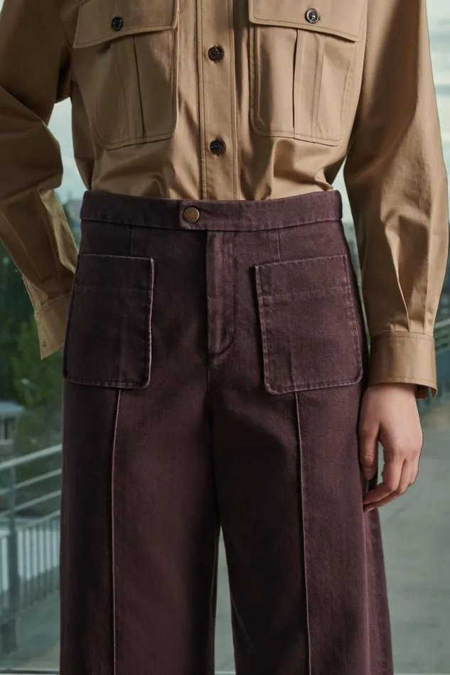Trousers Women Soeur HARRY TROUSERS Plum