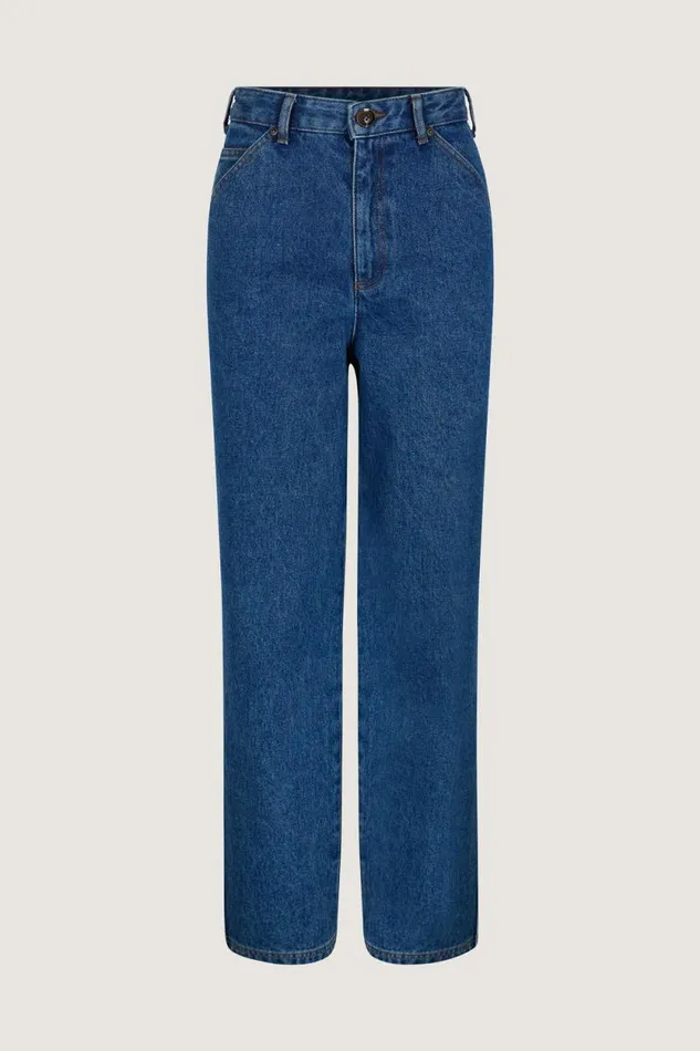 Trousers Women Soeur NAPOLEON JEANS Washed Blue Denim