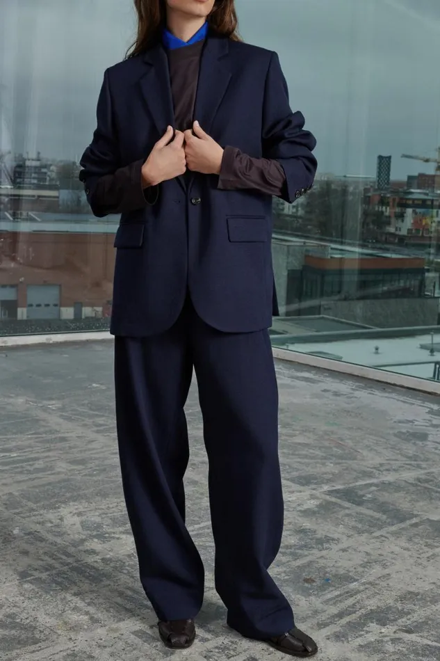Trousers Women Soeur WALLY TROUSERS Navy