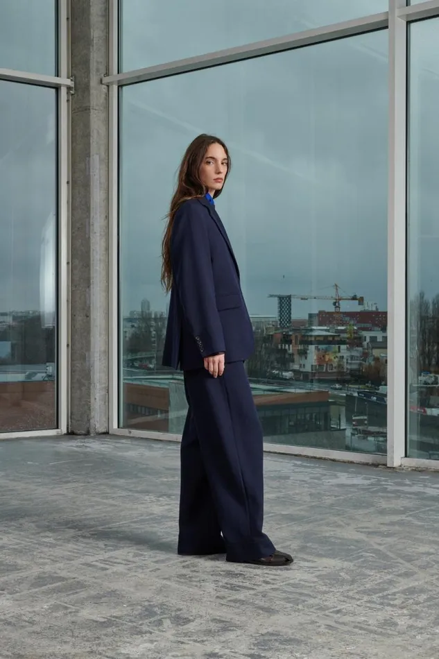 Trousers Women Soeur WALLY TROUSERS Navy