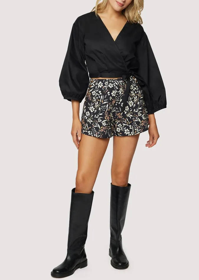 Under The Stars Shorts Blackoffwhite Women Lost Wander Pants And Shorts