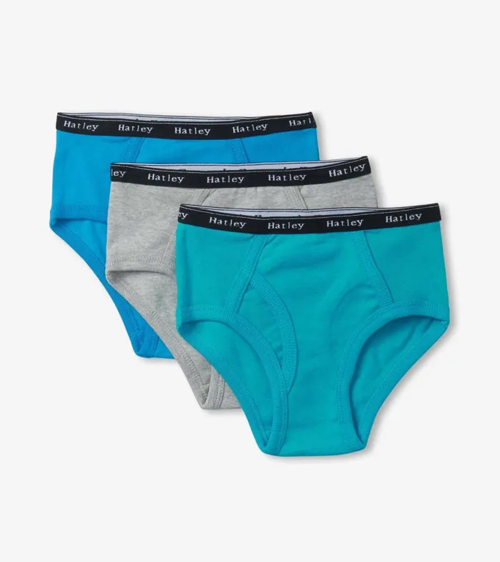 Underwear Boys Hatley Boys Solid 3 Pack Classic Briefs