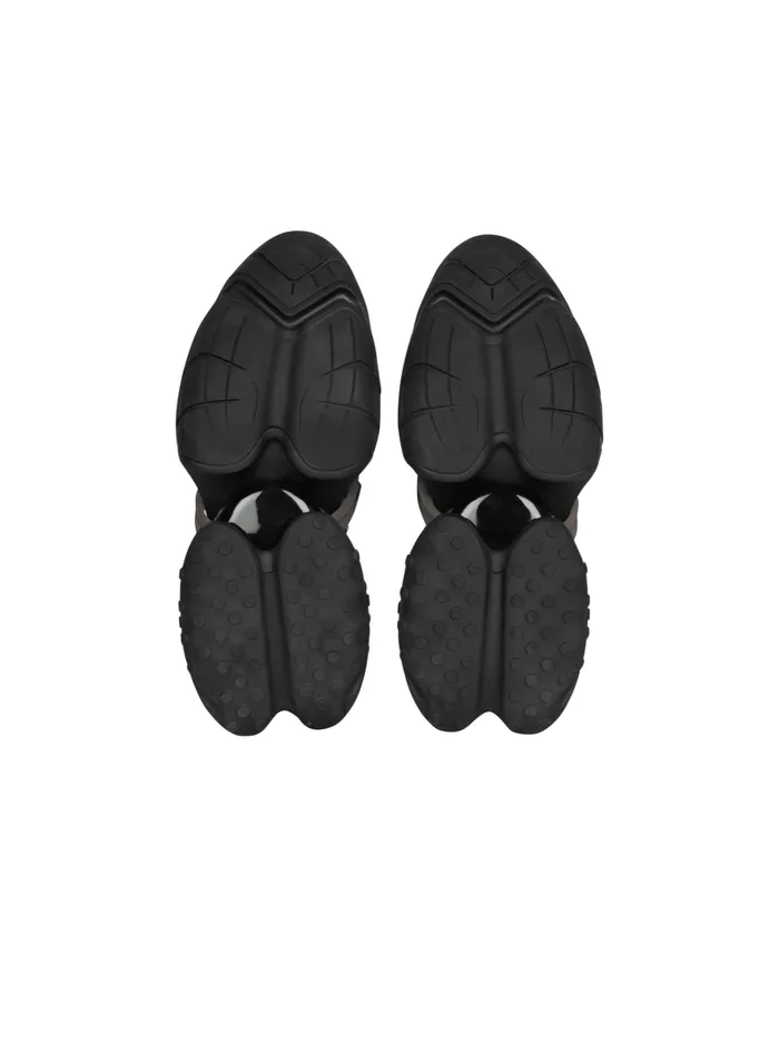 Unicorn Wave Trainers In Neoprene And Calfskin Black Men Balmain Sneakers