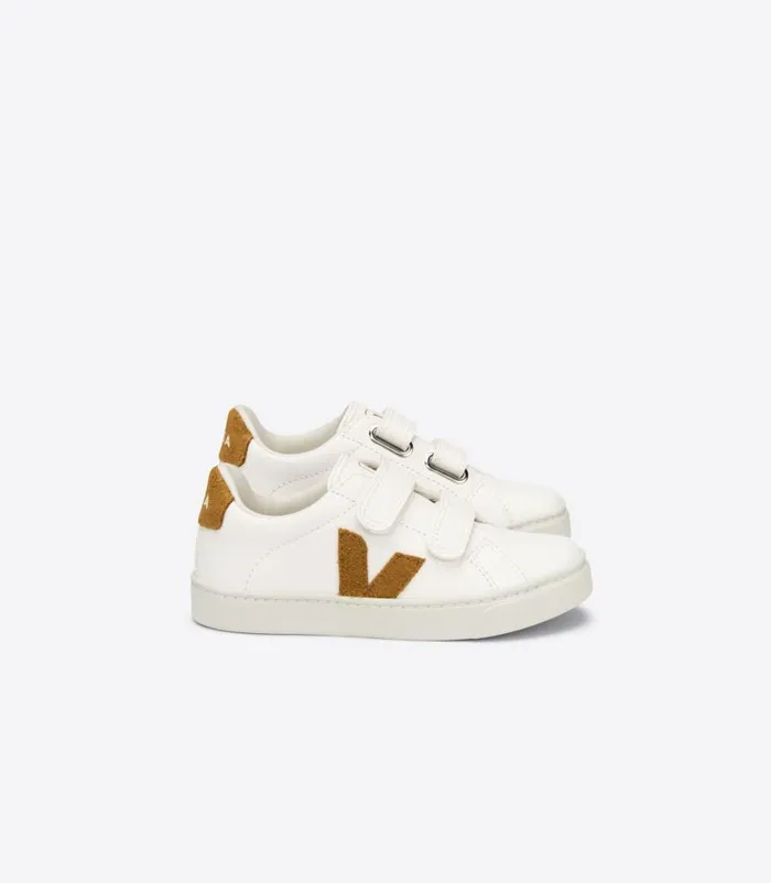 VEJA Esplar Kids ESPLAR LEATHER WHITE CAMEL