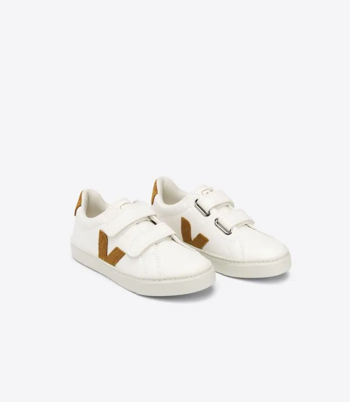 VEJA Esplar Kids ESPLAR LEATHER WHITE CAMEL
