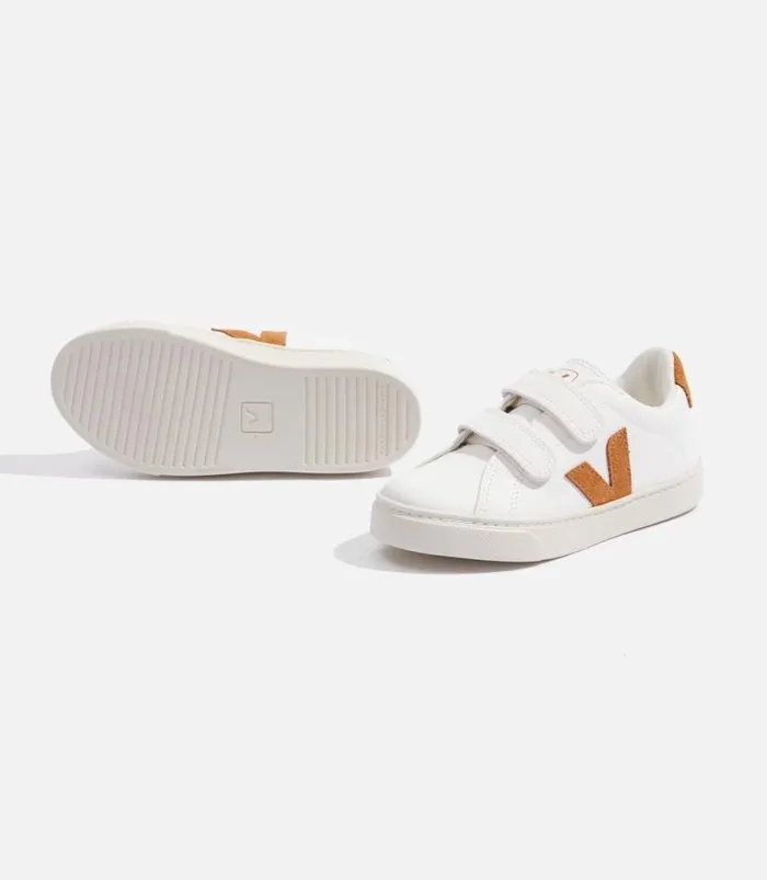 VEJA Esplar Kids ESPLAR LEATHER WHITE CAMEL