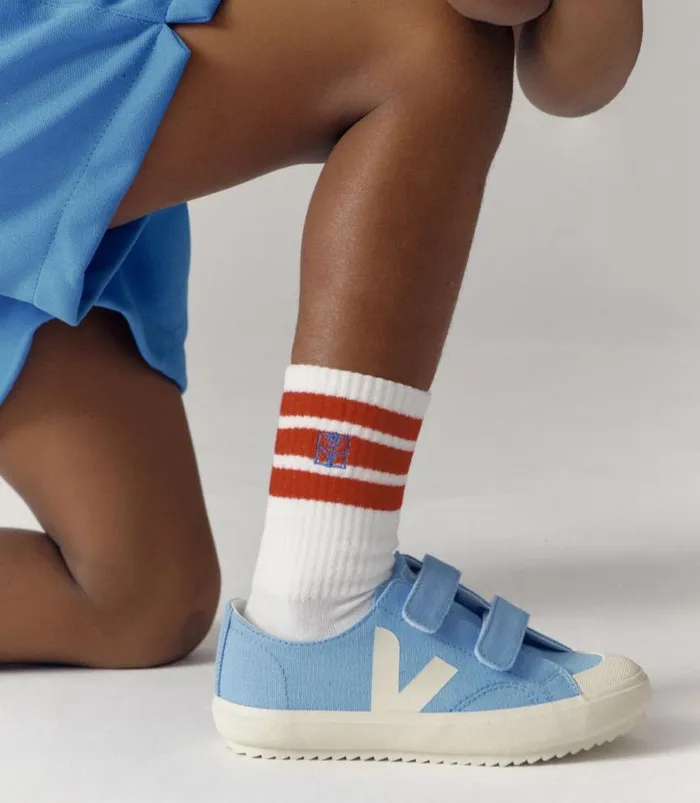 VEJA Ollie and Flip Kids OLLIE CANVAS AQUA PIERRE