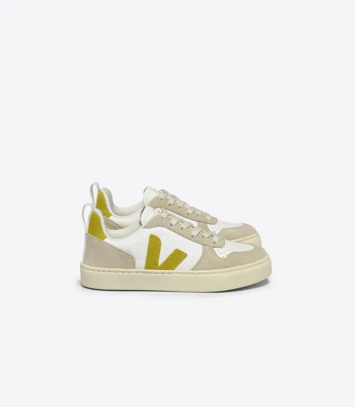 VEJA V10 Kids V10 LACES WHITE LIQUOR ALMOND