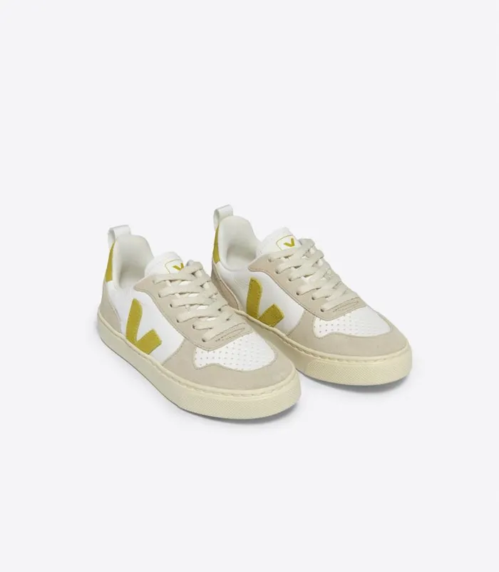 VEJA V10 Kids V10 LACES WHITE LIQUOR ALMOND