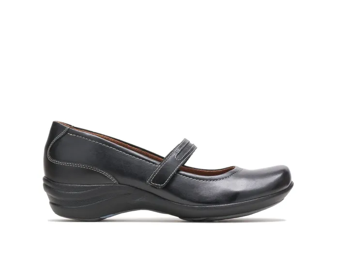 Walking Shoes Hush Puppies Women Epic Mary Jane Black Leather