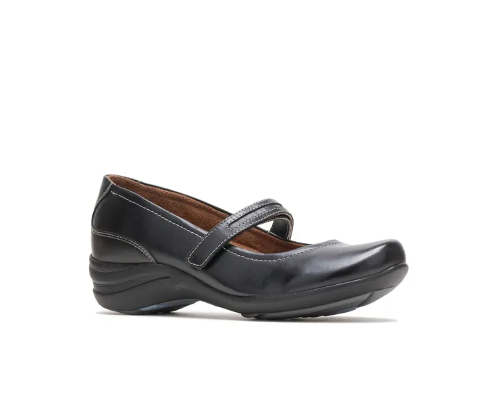 Walking Shoes Hush Puppies Women Epic Mary Jane Black Leather