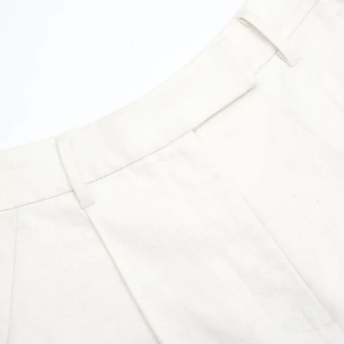 White Linen Trousers Women Self Portrait Bottoms White Linen Trousers Women Self Portrait Bottoms