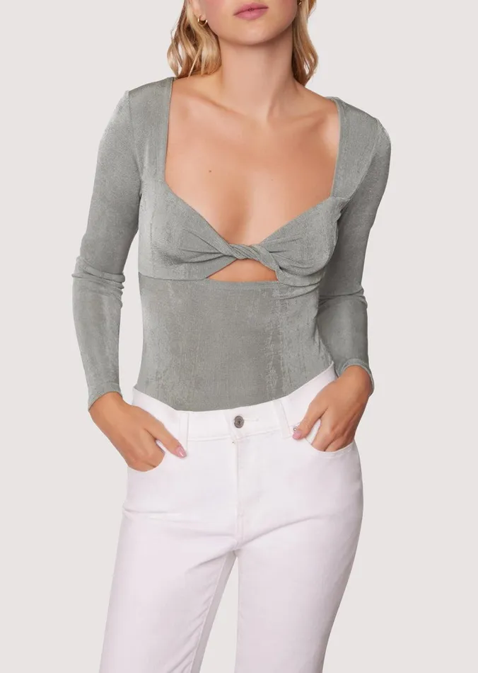 Wild Sage Bodysuit Sagegreen Women Lost Wander Tops