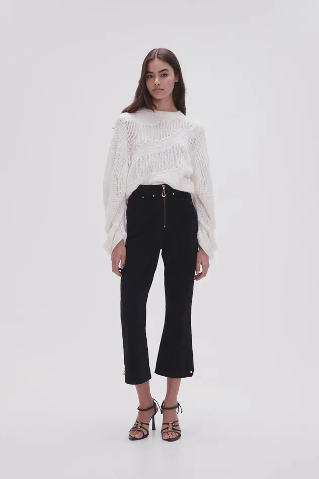 Willa Bootleg Jeans Black Women Aje Pants
