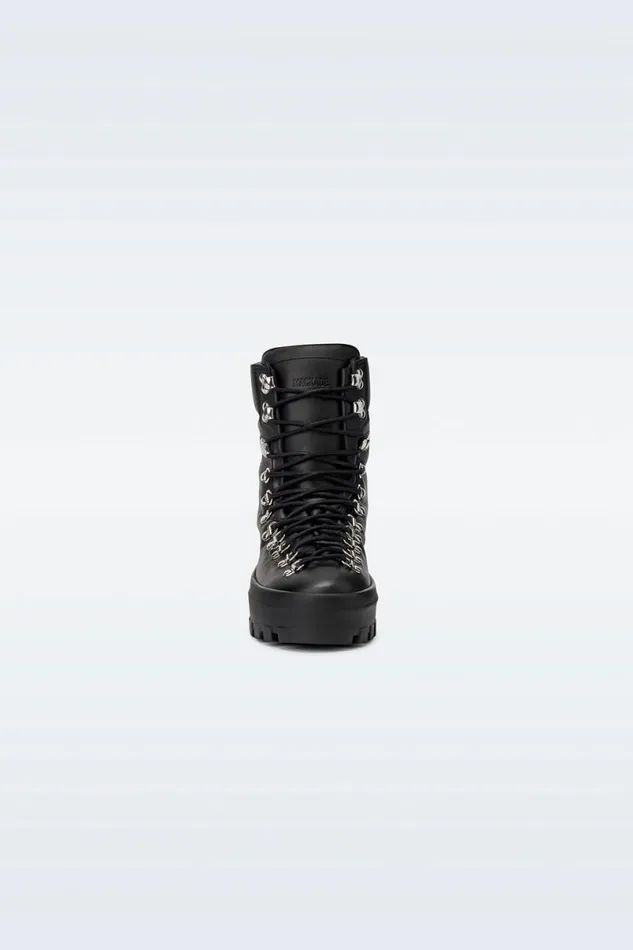 Winter Boots Women Mackage BAINW Leather Midcalf Laceup Boots Black Winter Boots Women Mackage BAINW Leather Midcalf Laceup Boots Black