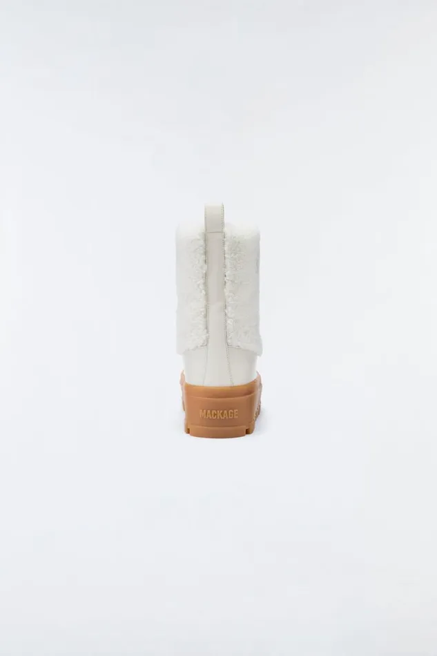 Winter Boots Women Mackage HERO Shearling Winter Boot For Women Cream