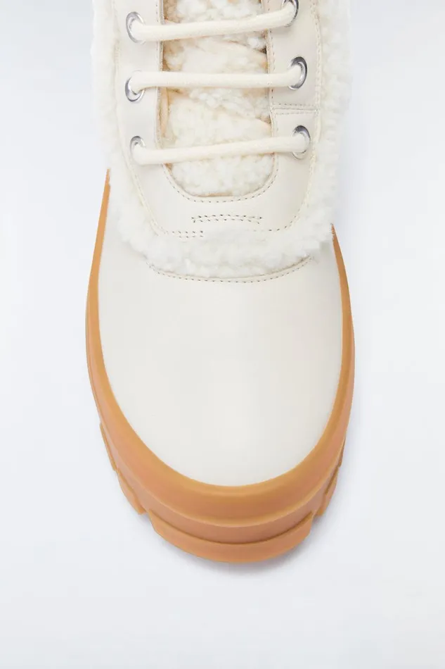 Winter Boots Women Mackage HERO Shearling Winter Boot For Women Cream