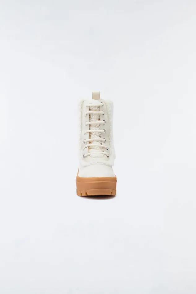 Winter Boots Women Mackage HERO Shearling Winter Boot For Women Cream