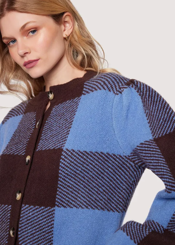 Winter School Cardigan Chocolatemulti Women Lost Wander Outerwear