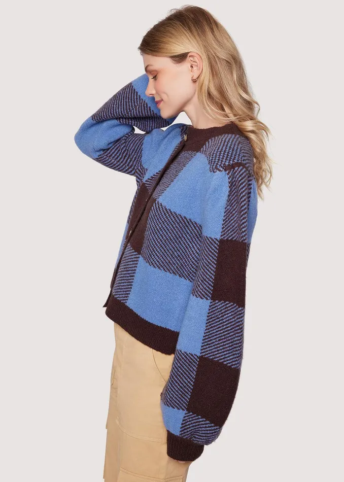 Winter School Cardigan Chocolatemulti Women Lost Wander Outerwear