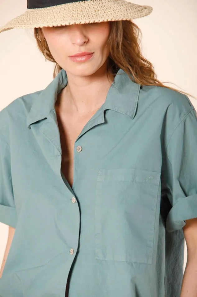 Woman Florida Short Sleeve Shirt In Popeline Mason039s Shirts