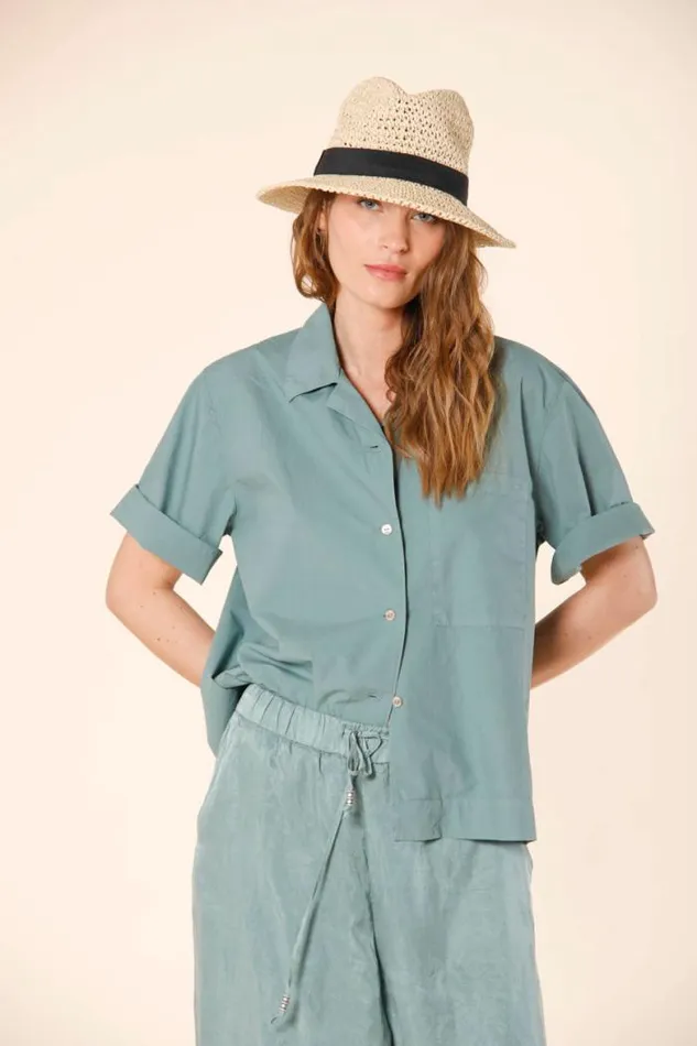 Woman Florida Short Sleeve Shirt In Popeline Mason039s Shirts