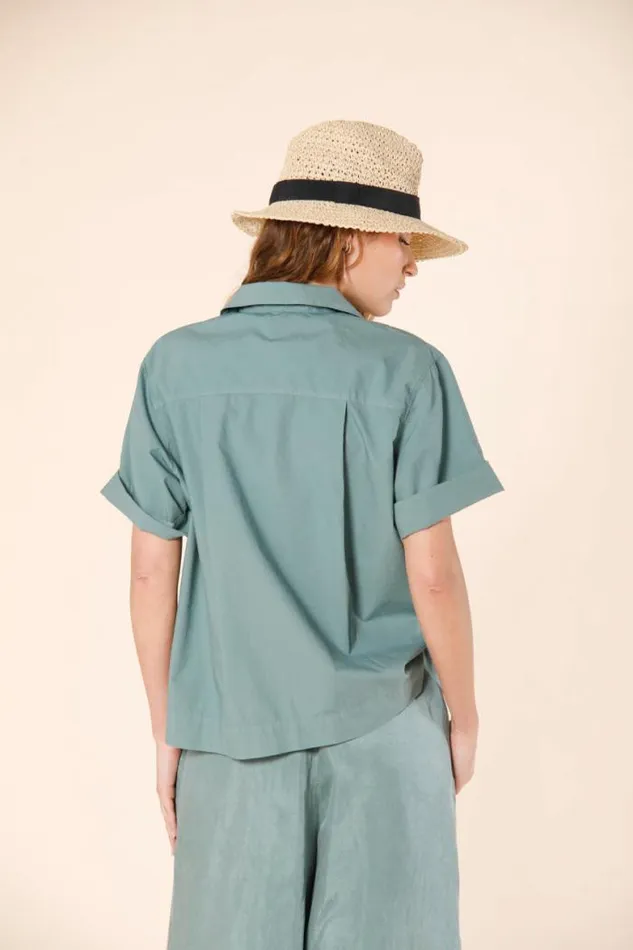 Woman Florida Short Sleeve Shirt In Popeline Mason039s Shirts