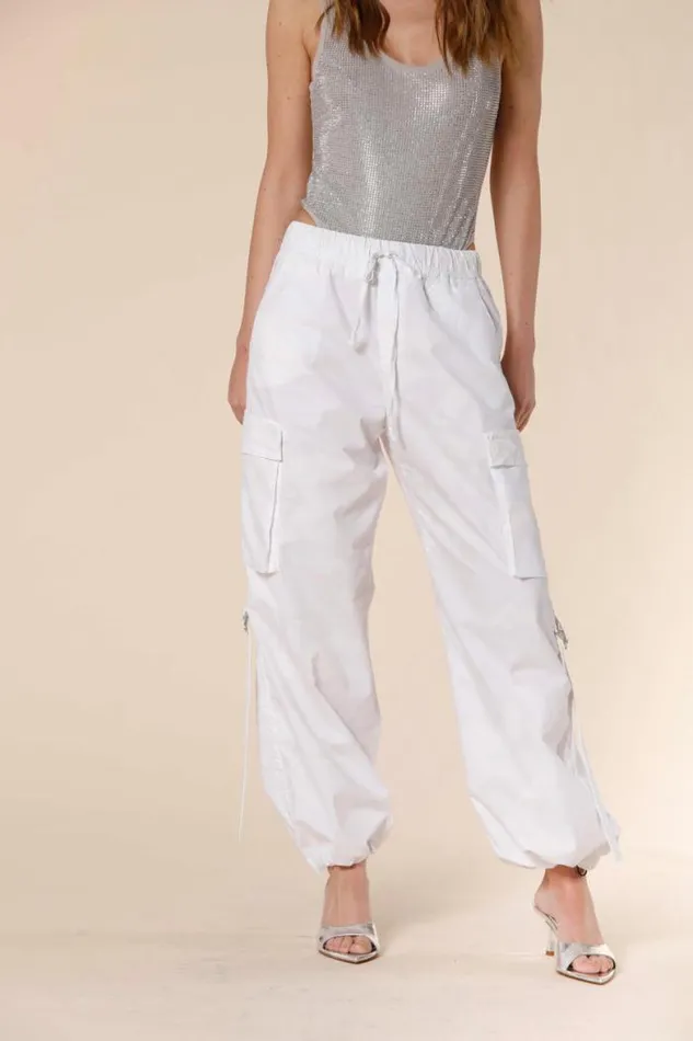 Woman Francis Cargo Jogger Pants In Tencel With Camouflage Print Relaxed Mason039s Pants