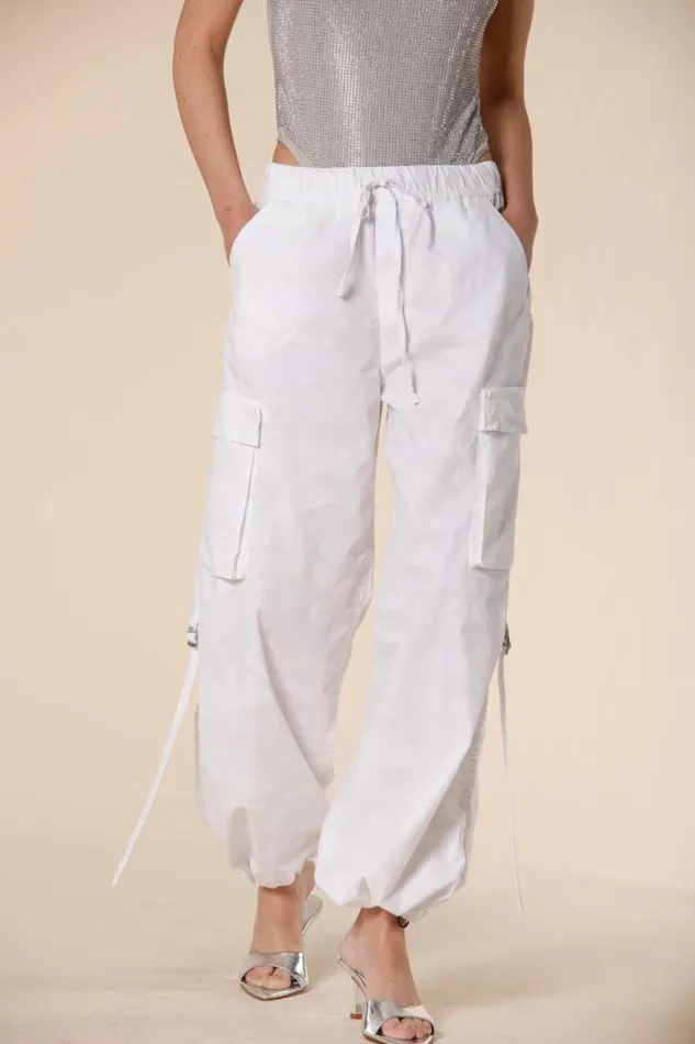 Woman Francis Cargo Jogger Pants In Tencel With Camouflage Print Relaxed Mason039s Pants