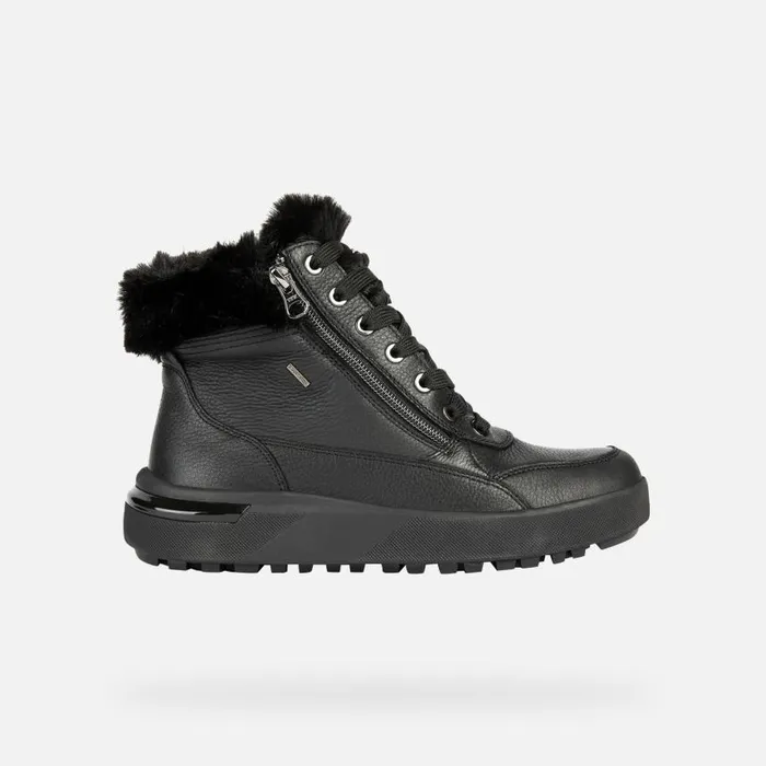 Woman Geox Ankle Boots DALYLA B ABX A Waterproof Boots Black Woman Geox Black