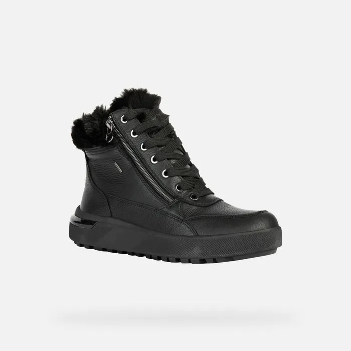 Woman Geox Ankle Boots DALYLA B ABX A Waterproof Boots Black Woman Geox Black