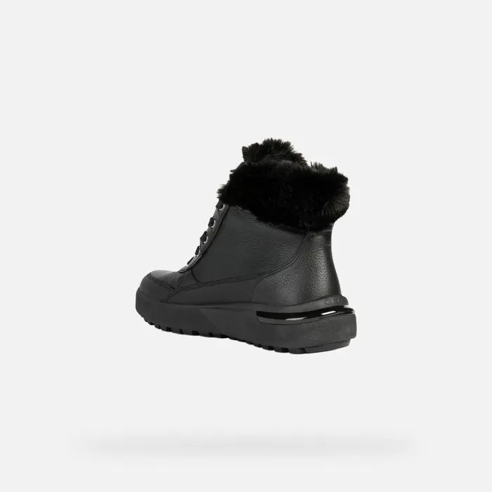 Woman Geox Ankle Boots DALYLA B ABX A Waterproof Boots Black Woman Geox Black