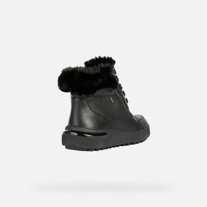Woman Geox Ankle Boots DALYLA B ABX A Waterproof Boots Black Woman Geox Black