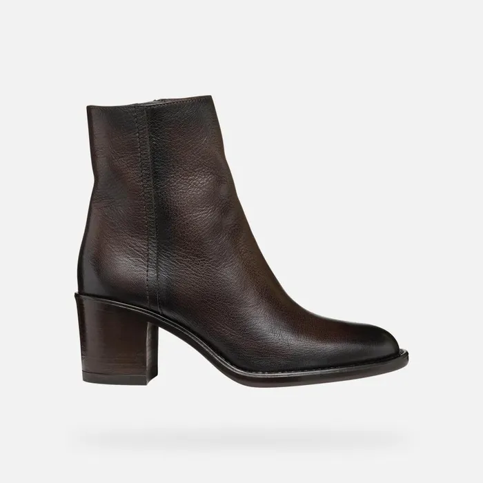 Woman Geox Ankle Boots FARNIA WOMAN Coffee