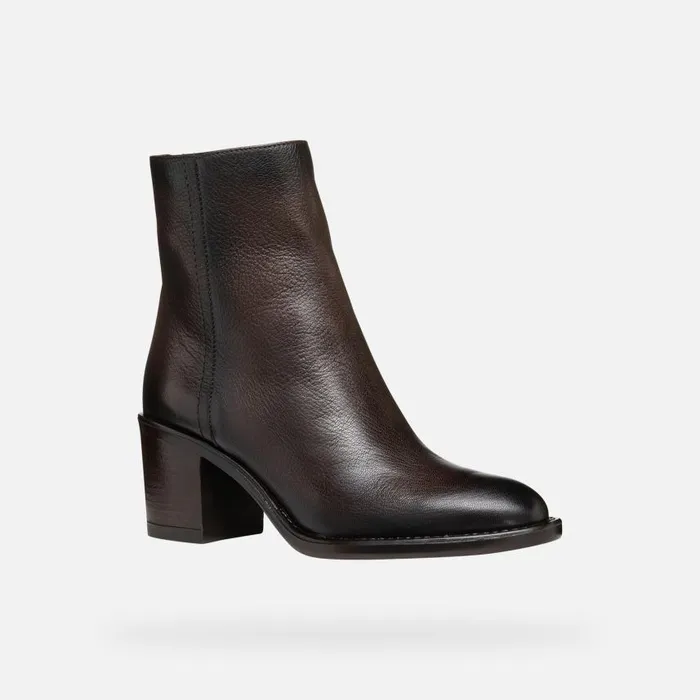 Woman Geox Ankle Boots FARNIA WOMAN Coffee