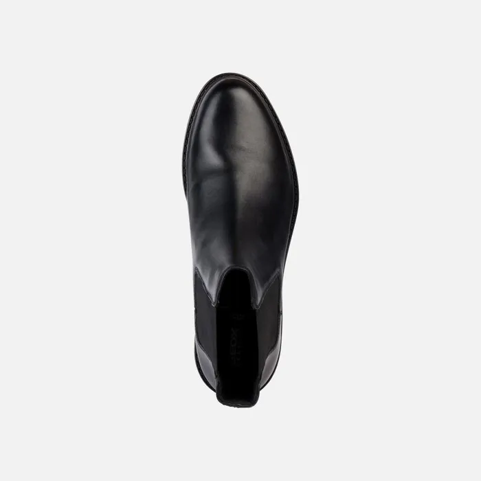 Woman Geox Ankle Boots WALK PLEASURE E Chelsea Boots Black Woman Geox Black