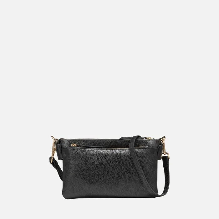 Woman Geox Bags CLAREE WOMAN Black Crossbody Bag Black