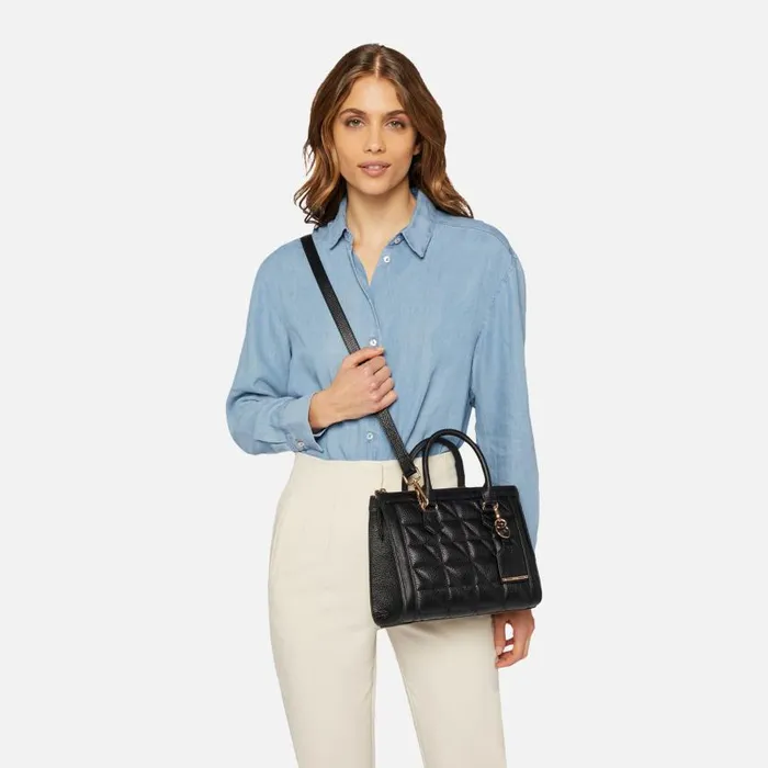 Woman Geox Bags OLYMPIY A Handbag Black Woman Geox Black