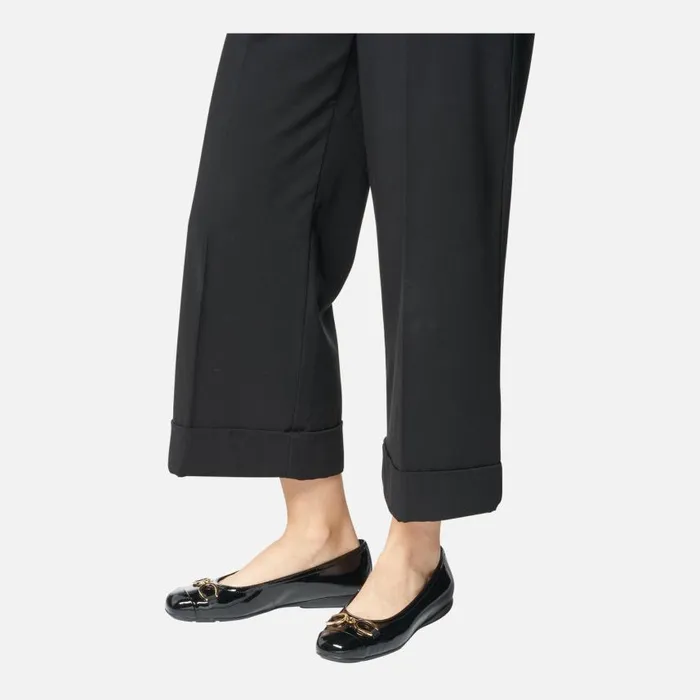 Woman Geox Ballerinas ANNYTAH WOMAN Black Patent Leather Ballerina Flats Black