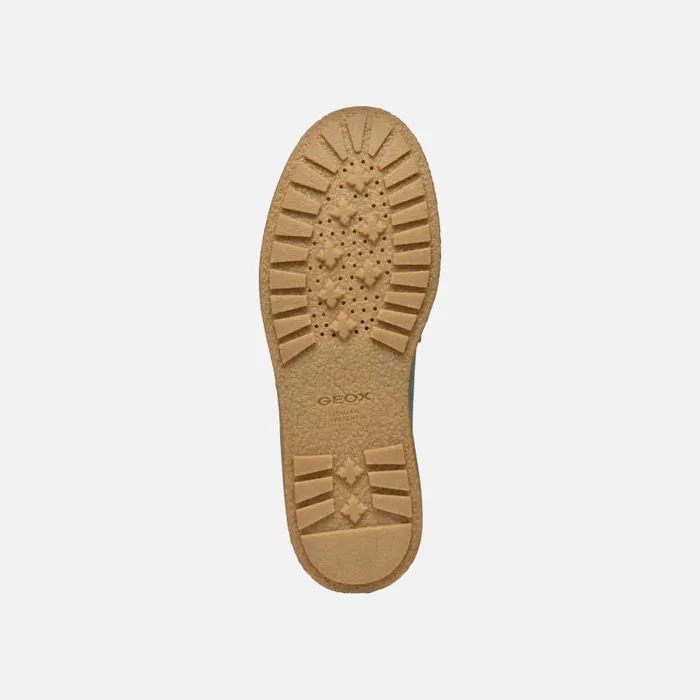 Woman Geox Loafers ELIDEA WOMAN Sage Suede Loafers Sage