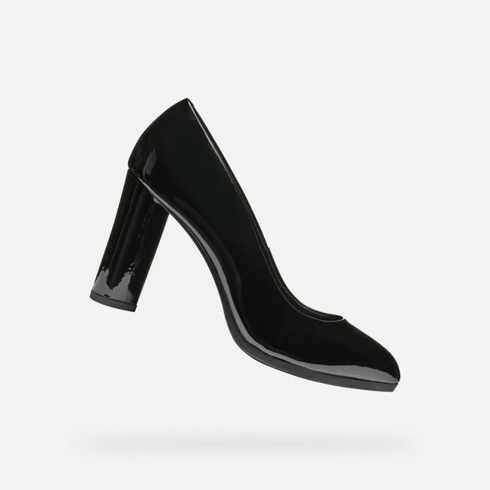 Woman Geox Pumps WALK PLEASURE 90 WOMAN Black Highheeled Court Shoes Black